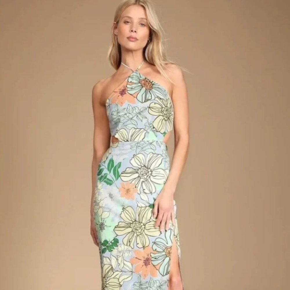 Lulus Tropical You Mine Dress Medium